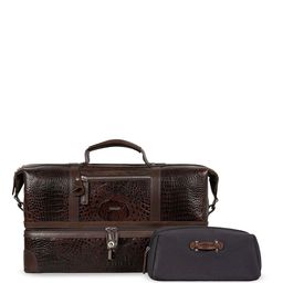 Hidesign Textured Large Casual Duffel Bag-image-18