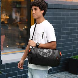 Gear Unisex Black Printed Duffel Bag-58