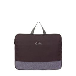 GEPACK Unisex Burgundy & Grey Laptop Sleeve-image-46