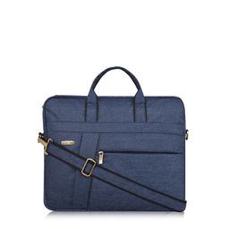 LOREM Unisex Blue & Black Laptop Bag-27