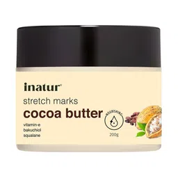 Inatur Stretch Marks Cocoa Butter For Dry Skin With Vitamin E & Bakuchiol - 200g-image-70
