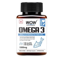 WOW Life Science Omega-3 Daily Strength Fish Oil for Healthy Heart & Joints - 60 Capsules-6