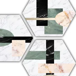 PnF Black & Green 3 Pieces Wooden Painting Wall Arts-image-46