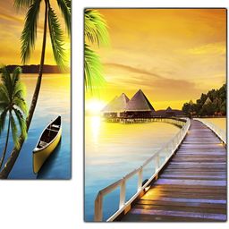 PnF Blue & Green 3 Pieces Wooden Wall Art-image-68
