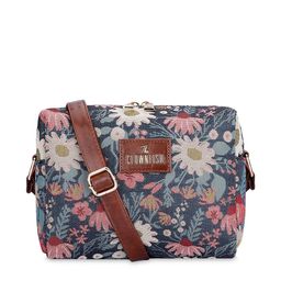 THE CLOWNFISH Floral Printed Cotton Sling Bag Handbags-16