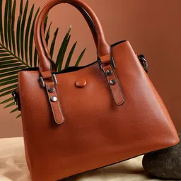 HAUTE SAUCE by  Campus Sutra PU Structured Handheld Bag-6