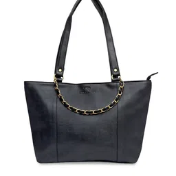 Pink Potato Black Shopper Shoulder Bag-33