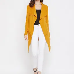 Hypernation Longline Asymmetric Cotton Waterfall Shrug-57