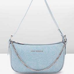 Lino Perros Floral Textured Structured Baguette Bag-21