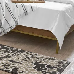 MYTRIDENT Brown Printed 3155 GSM Ultra Soft Modern Shaggy Area Rug-image-28