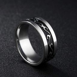 Peora Men Silver-Plated Band Finger Ring-picture-23
