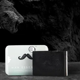 MAN ESSENTIALS Set of 2 Coal Lord Handmade Luxury Bath Bars 200g-2