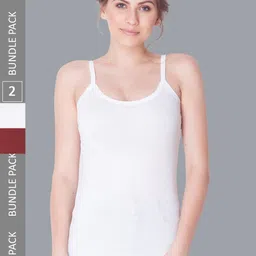 Dollar Missy Pack of 2 Combed Cotton Camisole-image-62