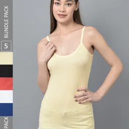 Dollar Missy Pack of 5  Combed Cotton Camisole-image-19