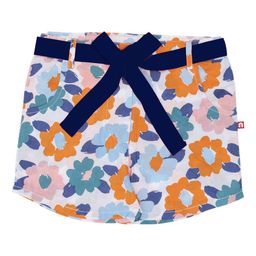 Nino Bambino Girls Blue & Orange Printed Organic Cotton Sustainable Regular Shorts-image-99