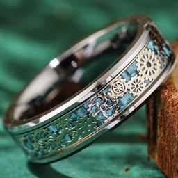 MEENAZ Silver-Plated Textured Finger Ring-picture-21