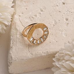 Accessorize Textured Circle Ring image 1