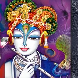 PnF Black & Purple Religious Wooden Painting Wall Art-image-88