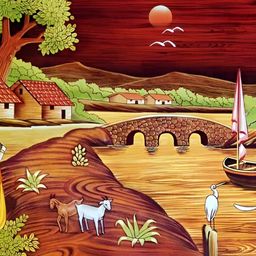 PnF Black & Green Painting Wooden Wall Art-picture-19