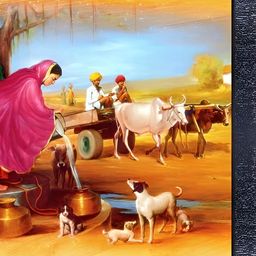 PnF Yellow & Blue Wooden Other Wall Painting-image-87