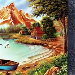 PnF Black & Green Wooden Painting Wall Art-image-31