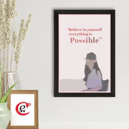 eCraftIndia White Motivational Quote Wall Painting-image-71