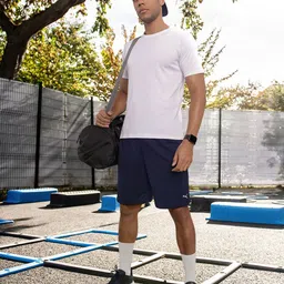 Puma Men Navy Blue Solid Regular Fit PERFORMANCE KNIT Dry Cell Training Sports Shorts-20