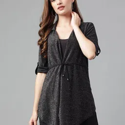 Latin Quarters Tie-Up Asymmetric Shrug-32