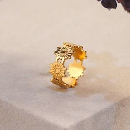 SWASHAA 18KT Gold-Plated Debra Finger Ring-34