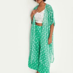 max Women Printed Longline Shrug-46
