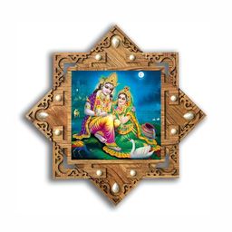 PnF Brown & Blue Wooden Religious Painting Wall Art-image-74
