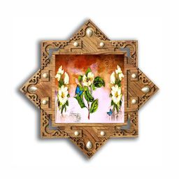 PnF Brown & Pink Wooden Floral and Botanical Wall Art-image-81