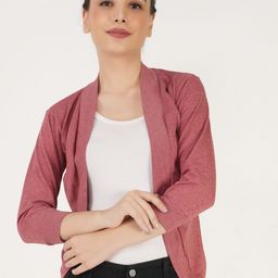 TEEMOODS Women Red Shrug-image-78