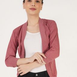 TEEMOODS Women Red Shrug-image-76