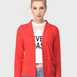 TEEMOODS Women Cotton Shrug-12
