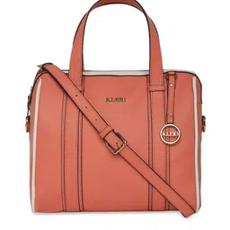 KLEIO Rust Orange PU Structured Handheld Bag image 1