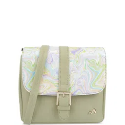 Metro Abstract Printed Oversized Structured Sling Bag image 1