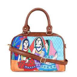 Sabhyata Multicoloured Printed Shopper Handheld Bag-48
