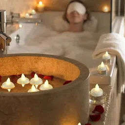 eCraftIndia White 18-Pieces Water Sensor Waterproof Smokeless LED Light Diyas-image-49