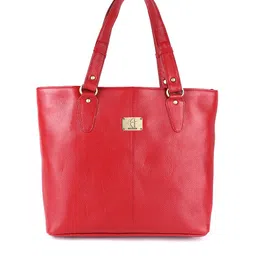 HiLEDER Pure Leather Top Handle Specious Structured Shoulder Bag-18