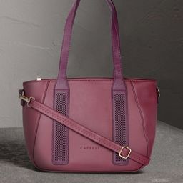 Caprese Maroon Solid Shoulder Bag-55