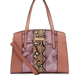 GIORDANO Pink Printed Satchel-54