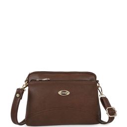 Lancer Women Solid Structured Leather Sling Bag-34
