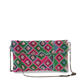 Anekaant Brown Geometric Swagger Sling Bag-picture-48