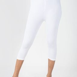 indian flower Three-Fourth Length Capri Leggings-image-23