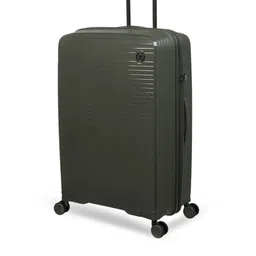 IT luggage Olive Black Textured Hard-Sided Large Trolley Suitcase-image-98