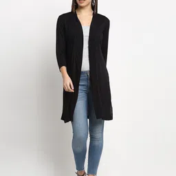 Rute Women Cotton Longline Open Front Shrug-23