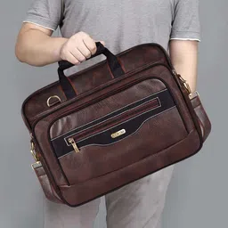 LOREM Men Textured Messenger Bag-18