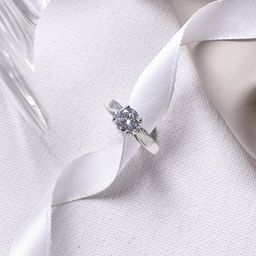 JOKER & WITCH Silver-Toned Rhinestone-Stone Studded Finger Ring-48