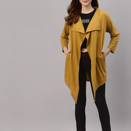 Rigo Solid Open Front Cotton Shrug-21